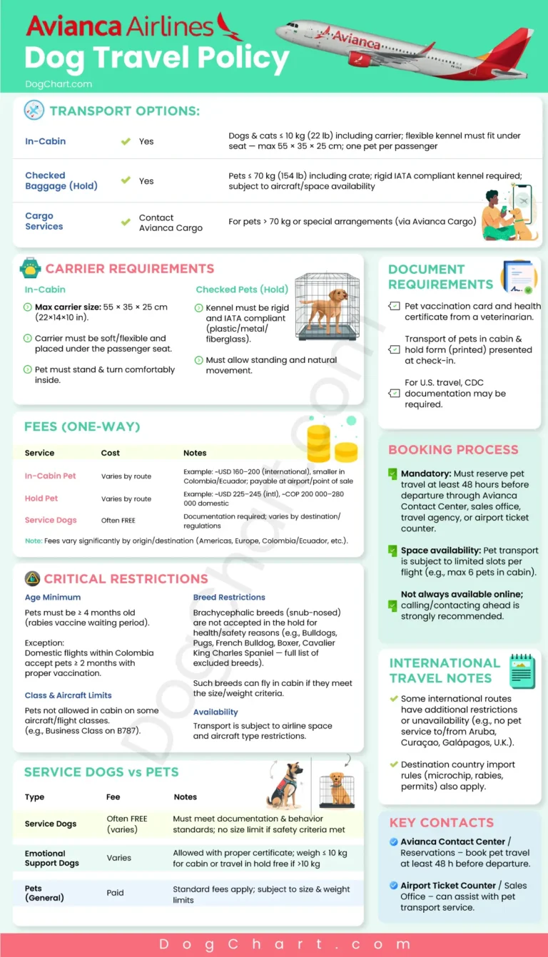 Avianca Dog Travel Policy