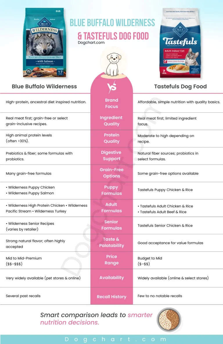 Blue Buffalo Wilderness vs Tastefuls Dog Food: Which Is Best? Blue Buffalo Wilderness vs Tastefuls Dog Food comparison