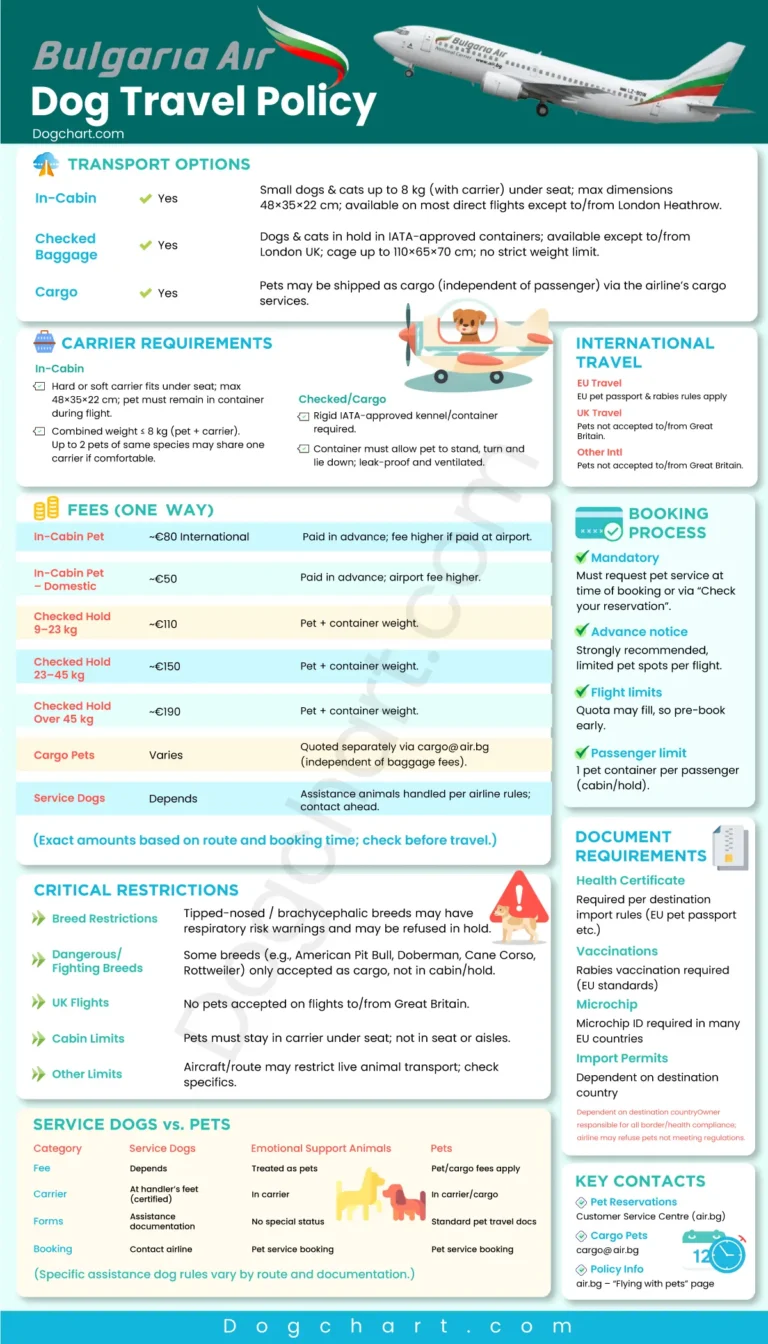Bulgaria Air Dog Travel Policy