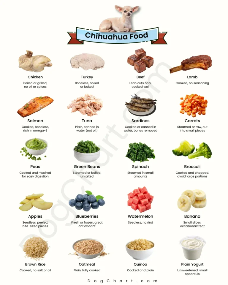 Chihuahua Food Chart