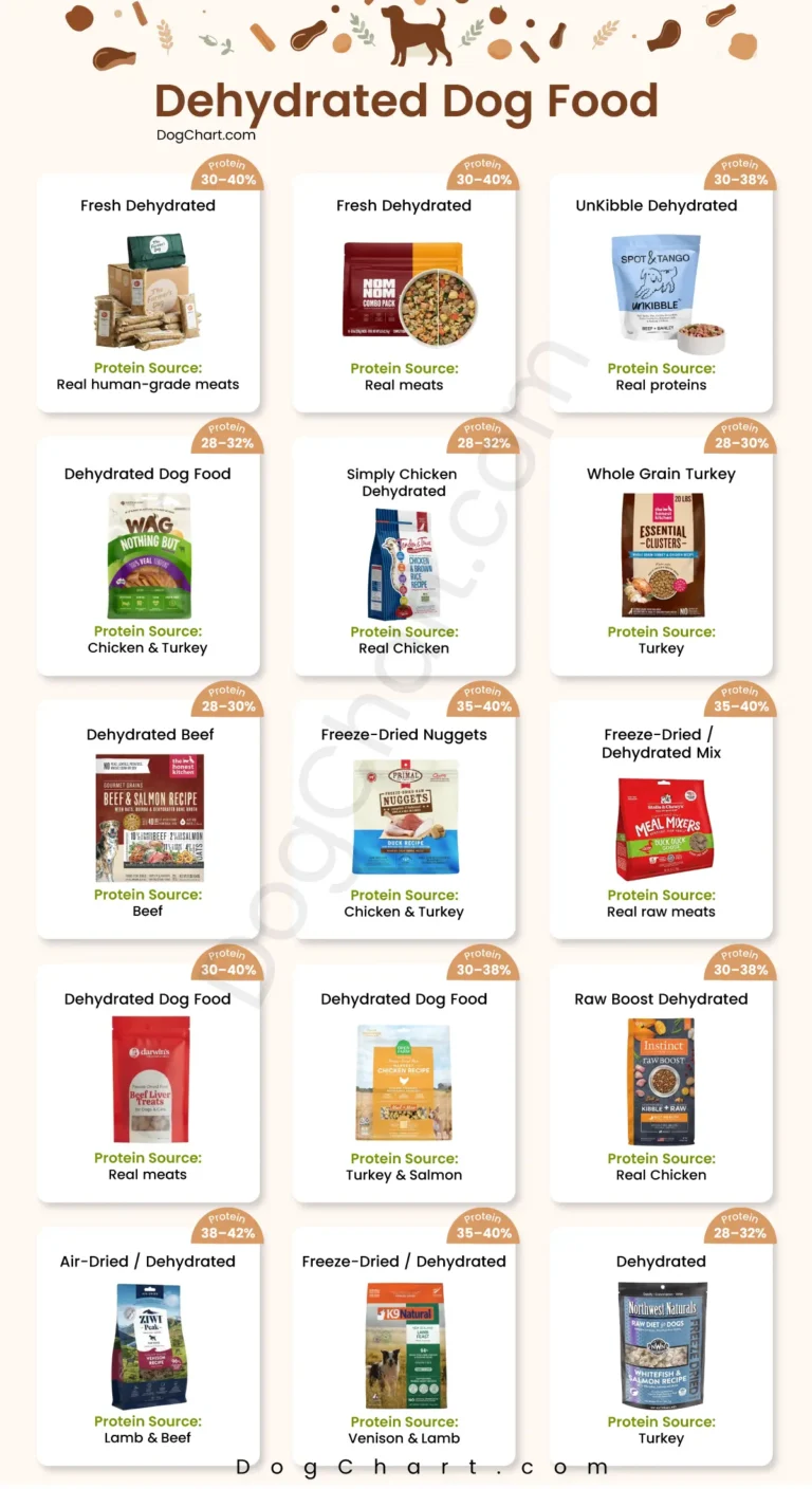 Dehydrated Dog Foods list