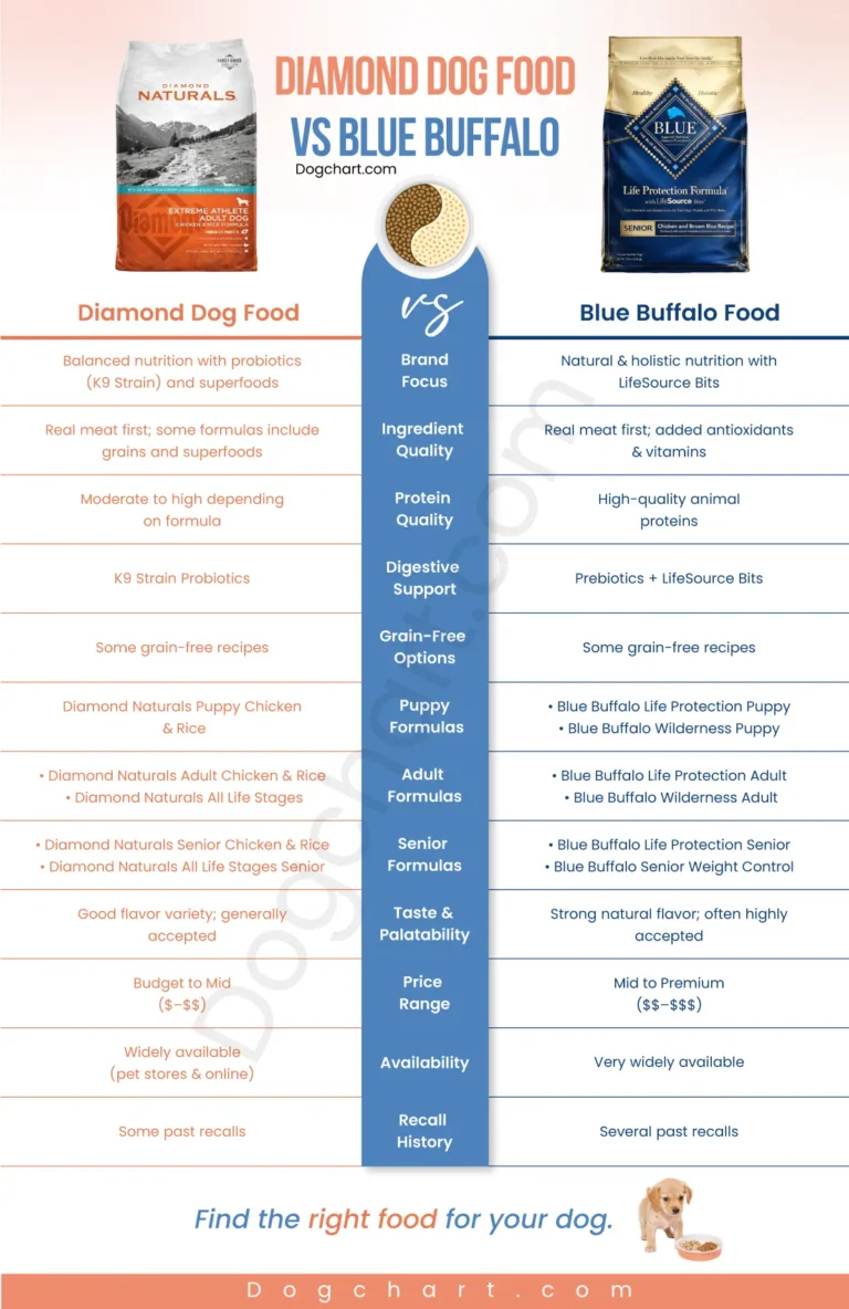 Diamond Dog Food vs Blue Buffalo - A Practical Comparison for Dog Owners Diamond Dog Food vs Blue Buffalo Dog Food comparison