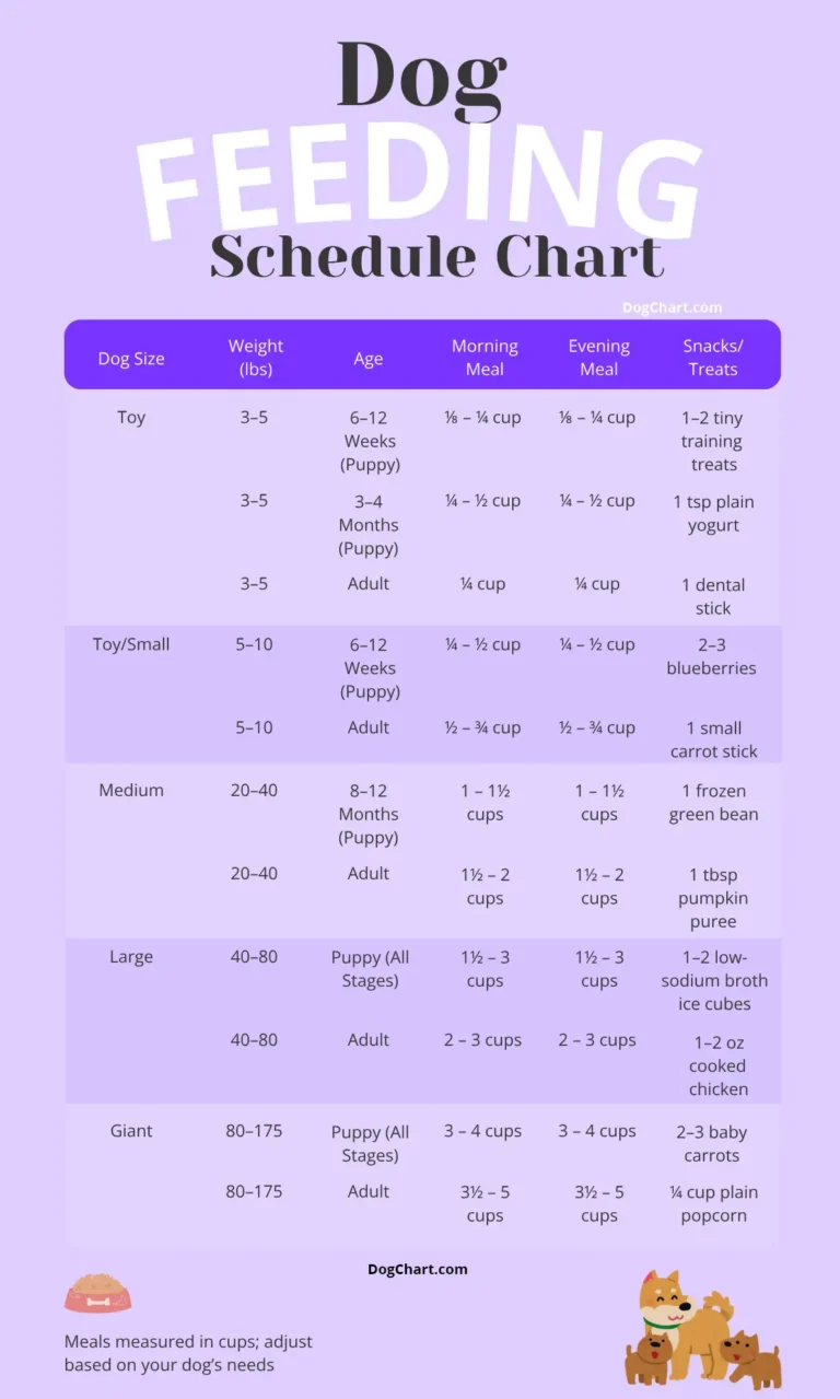Dog Feeding Chart