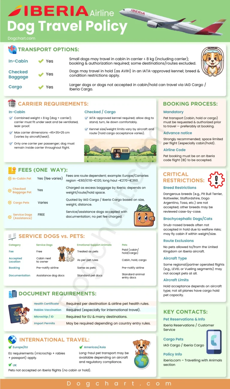 Iberia Airlines Dog Travel Policy