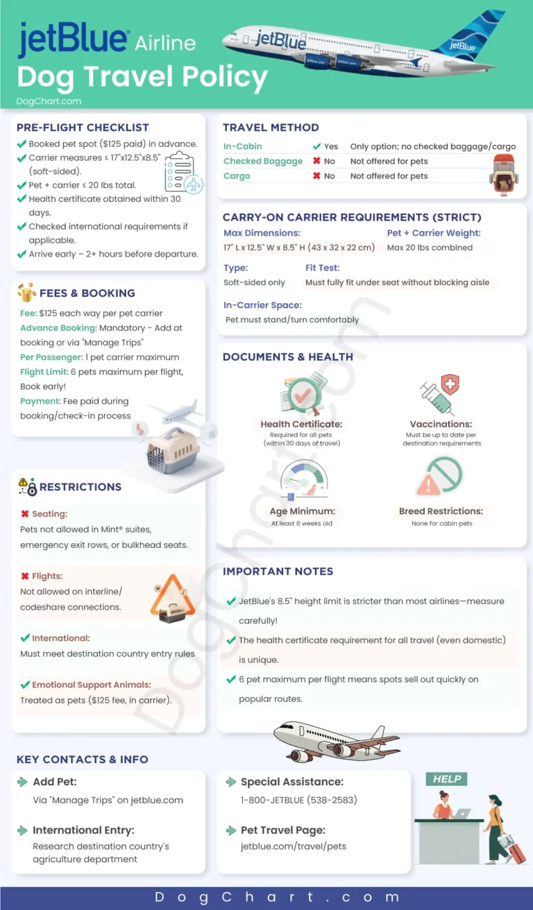 JetBlue Airlines Dog Policy