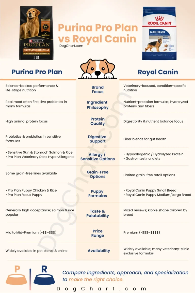 Purina Pro Plan vs Royal Canin Dog Food