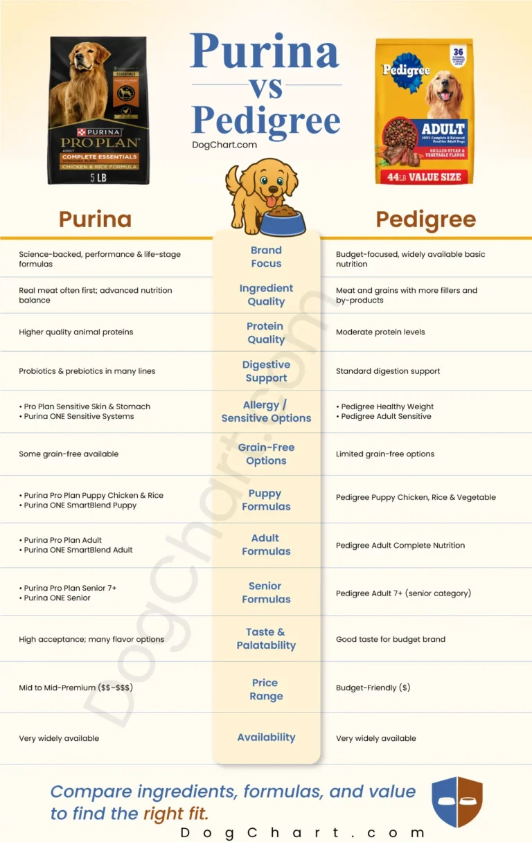 Purina vs Pedigree Dog Foods