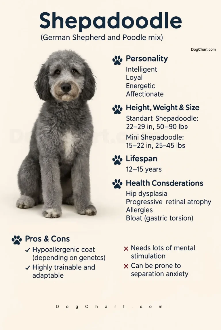 Shepadoodle German Shepherd and Poodle Mix