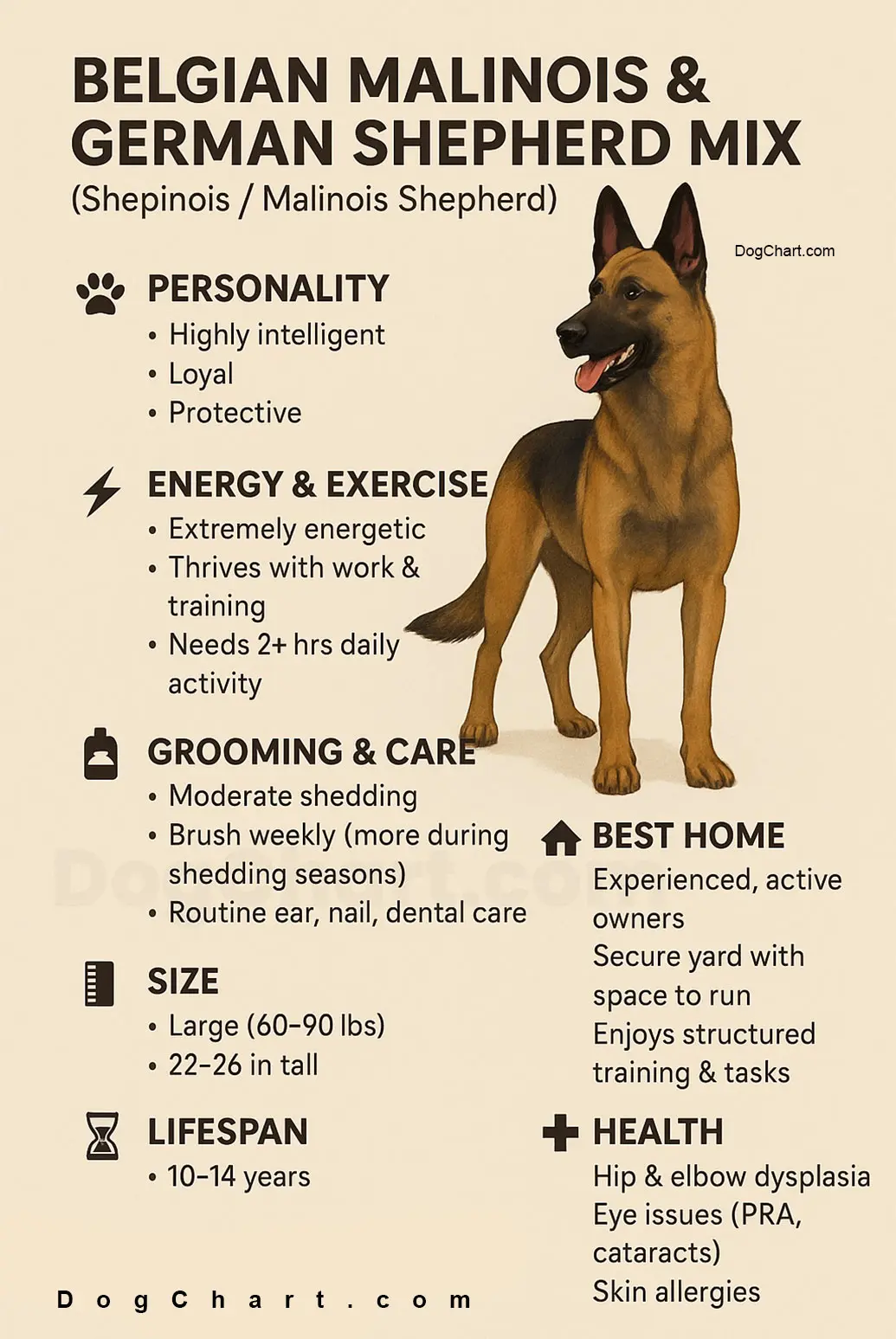 Belgian Malinois and German Shepherd Mix