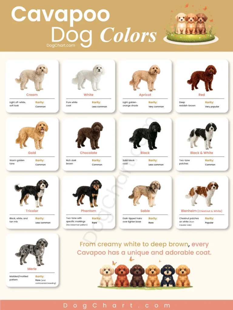 cavapoo dog breed colors