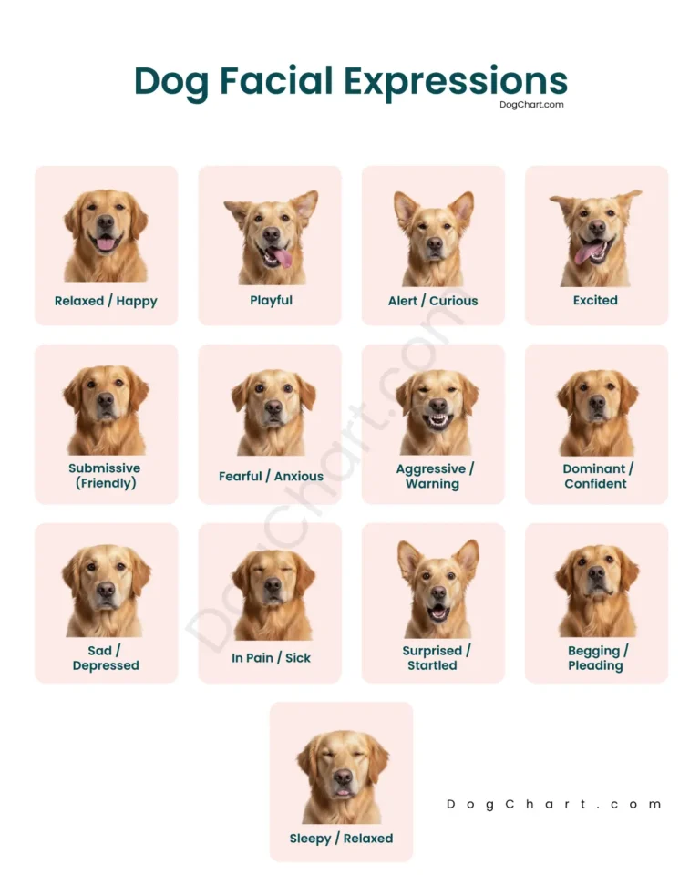 dog facial expressions meaning