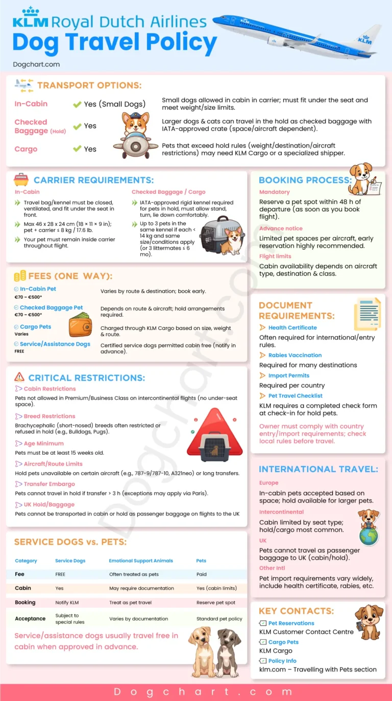 klm Royal Dutch Airlines Dog Travel Policy