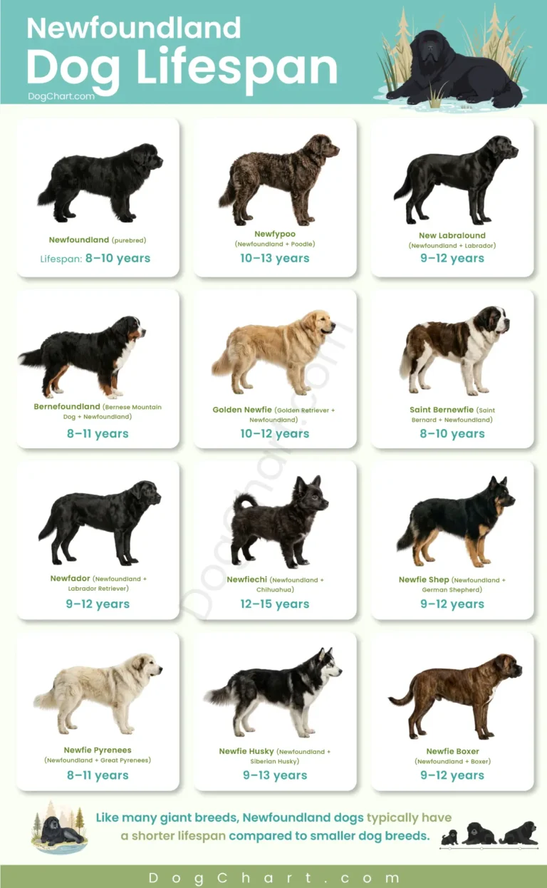 newfoundland dog breeds lifespan