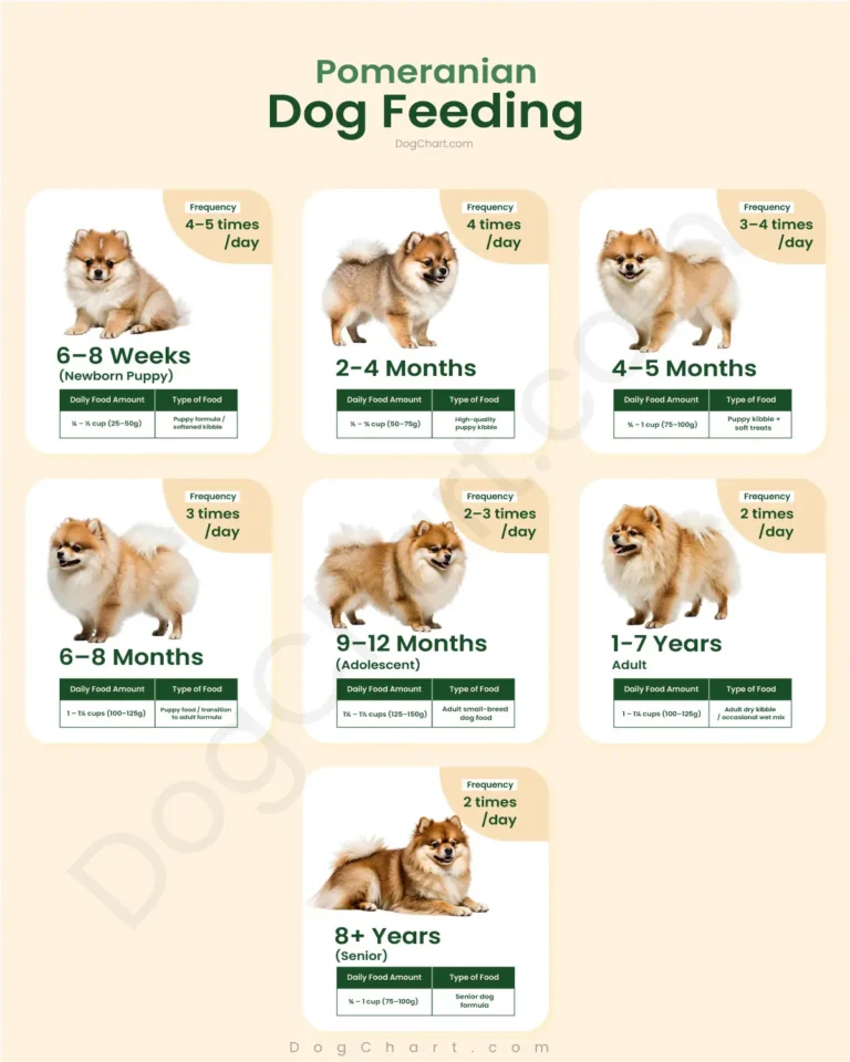 pomeranian dog feeding schedule